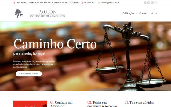 Paulon Escritório de Advocacia – Reformulação do site