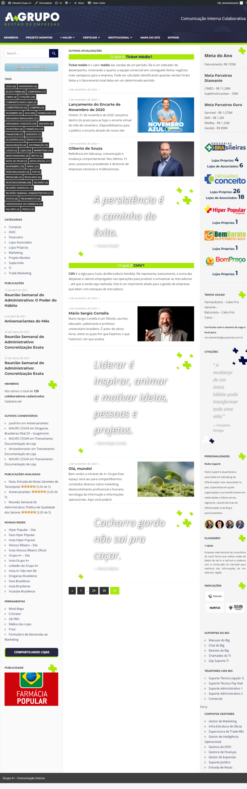 Intranet Grupo A+