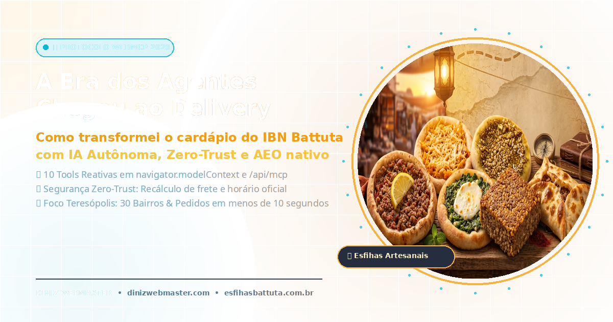 A Era dos Agentes Chegou ao Delivery: Como Transformei o Cardápio do IBN Battuta com o Protocolo WebMCP